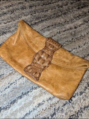 MooMoo Designs Brown Embossed Leather Patch